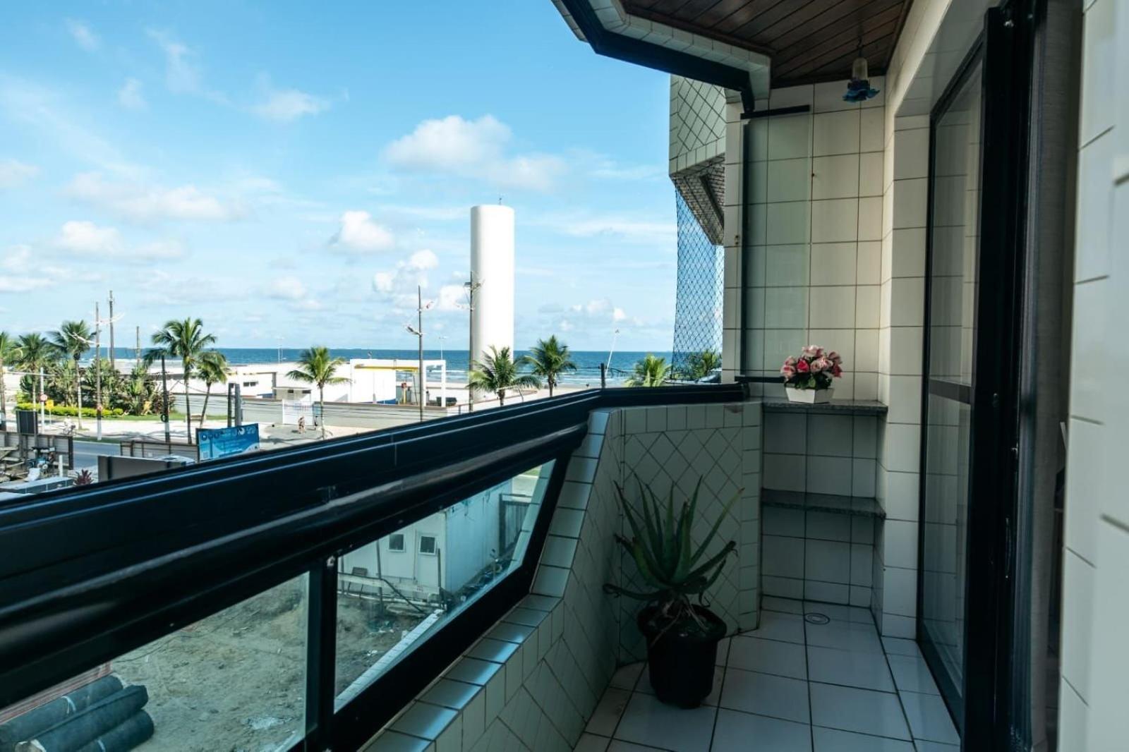 Frente Vista Mar Com Varanda Wi Fi 300Mbps E 10M Da Praia Da Tupi - Estacionamento Gratuito Praia Grande  Luaran gambar