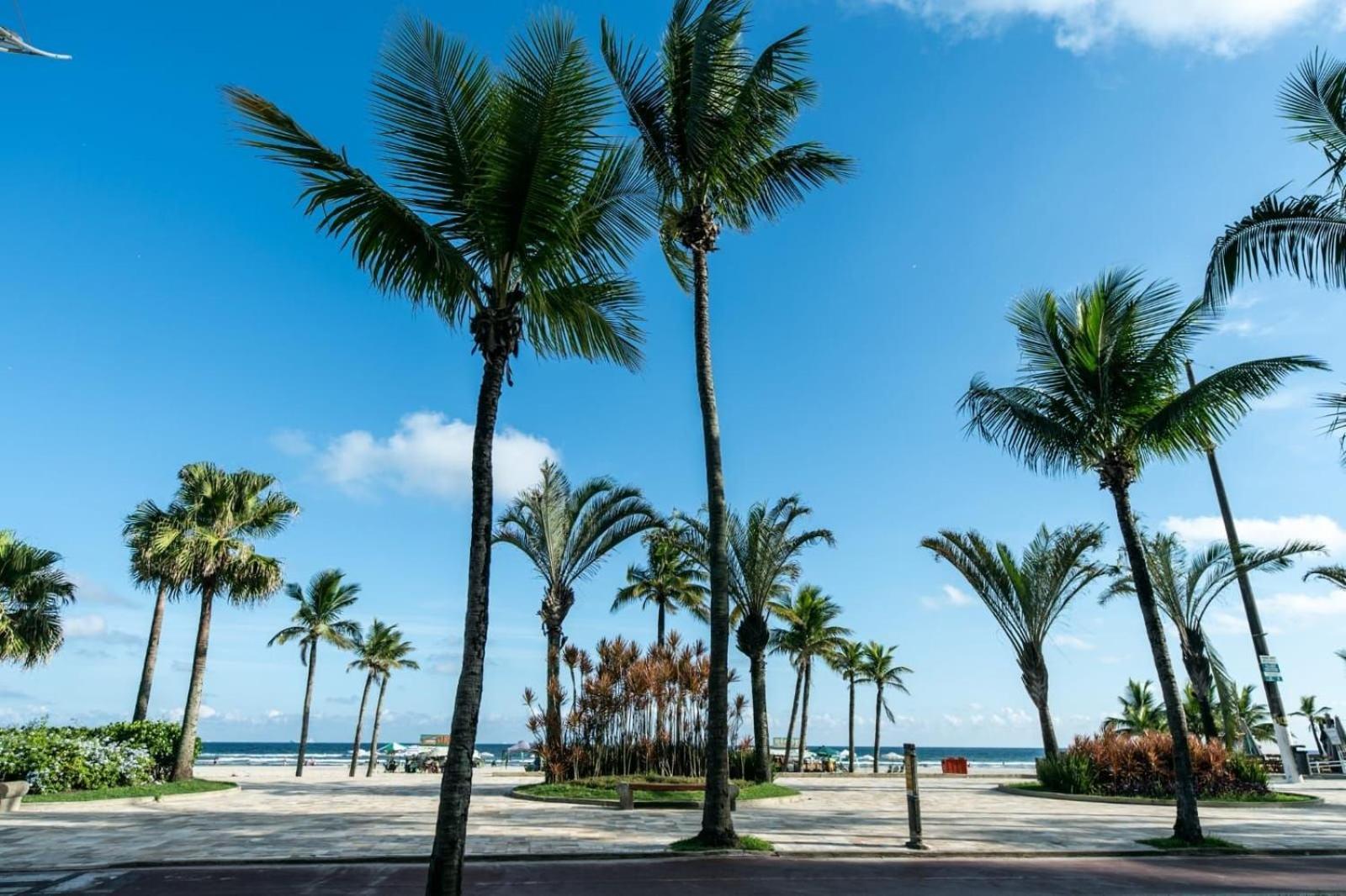 Frente Vista Mar Com Varanda Wi Fi 300Mbps E 10M Da Praia Da Tupi - Estacionamento Gratuito Praia Grande  Luaran gambar
