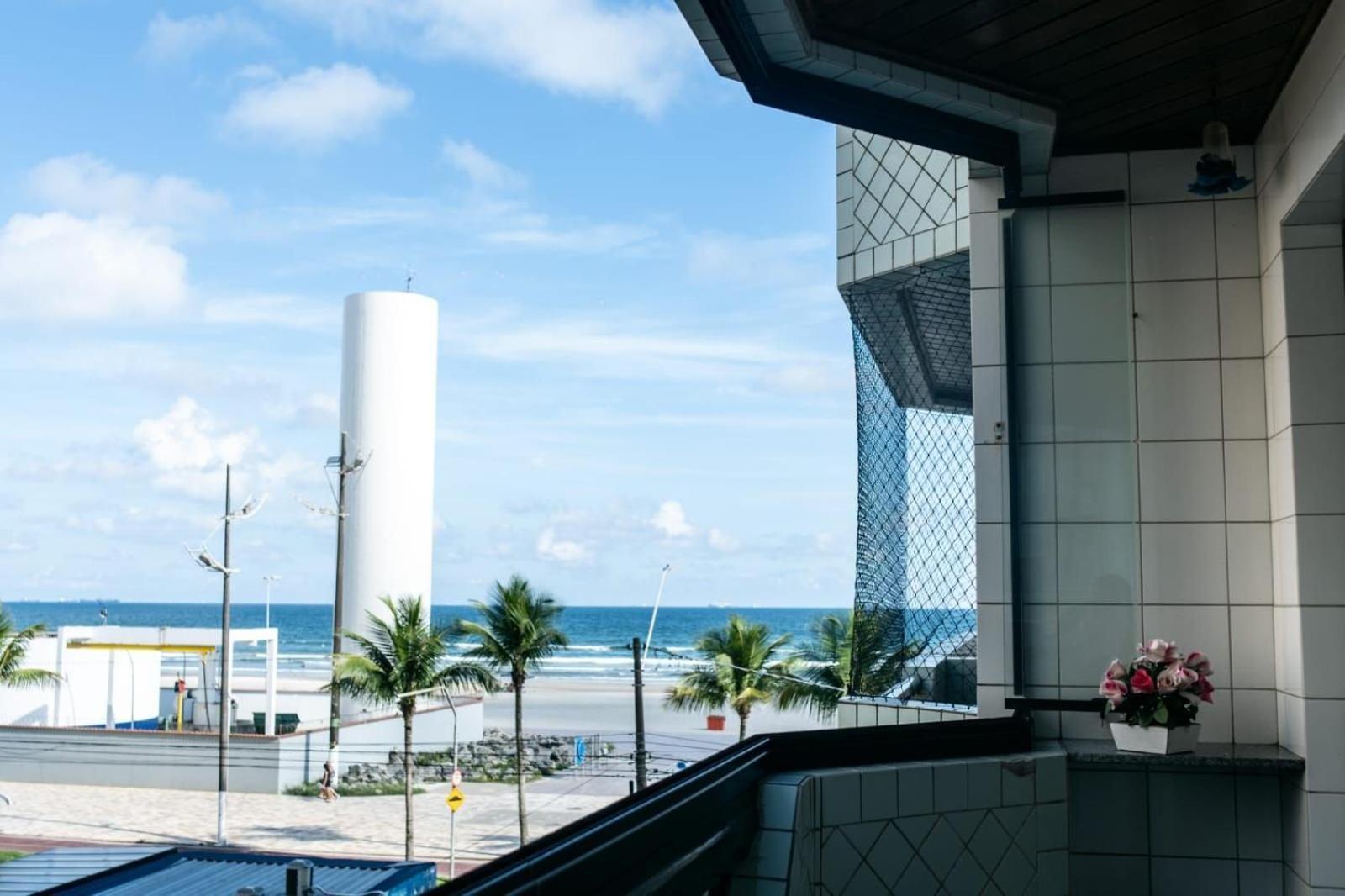 Frente Vista Mar Com Varanda Wi Fi 300Mbps E 10M Da Praia Da Tupi - Estacionamento Gratuito Praia Grande  Luaran gambar